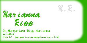 marianna ripp business card